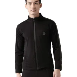 Chkokko Black Regular Fit Sports Jacket image 1