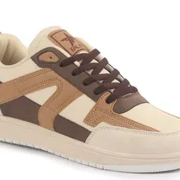 FAUSTO Men's Beige Casual Sneakers image 5
