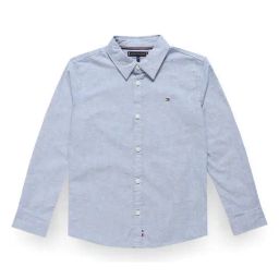 Tommy Hilfiger Ultra Blue Melange Regular Fit Shirt-picture-43