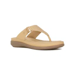 Bata Comfit Women Beige Open Back Sandals image 1