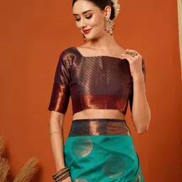 VILLAGIUS Woven Design Zari Pure Silk Banarasi Saree image 3