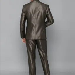 Louis Philippe Grey Regular Fit Two Piece Suits image 2