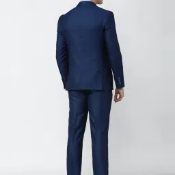 Peter England Elite Navy Slim Fit Three Piece Suits image 2