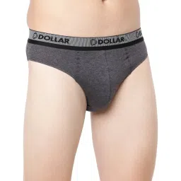 Dollar Bigboss Multicolor Solid Cotton Briefs (Pack of 3) image 4