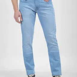 Numero Uno Blue Skinny Fit Faded Jeans-image-7
