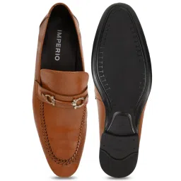 Imperio by Regal Men's Tan Formal Loafers image 3