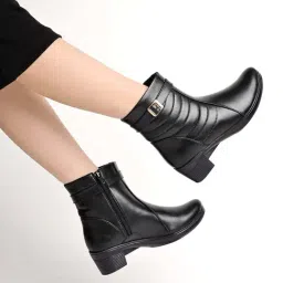 Shoetopia Kids Black Casual Boots-picture-19