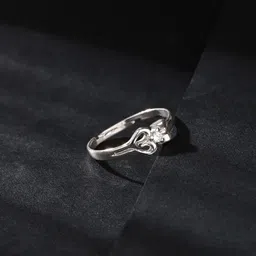 GIVA 925 Silver Rhodium-Plated Om Shiva Ring for Him, Adjustable, Fixed Size, Indian - 17-picture-23