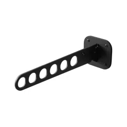 Ebco Hanger Holder Wall Mount 10 Holes Anthracite Finish for Vertical Display Shelving System, DSS-HH101W-image-5