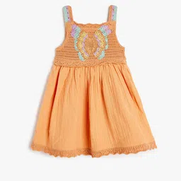 Koton Girls Knits Cotton A-Line Dress-picture-21