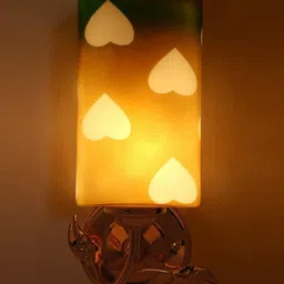 1ST TIME Brown & Copper-Toned Printed Metal Traditional Rectangle Shaped Wall Lamp-picture-29
