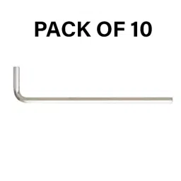 Bondhus BriteGuard Plated Hex End Matric Allen Key Extra Long 3.5 mm and 133 mm Length, 27158 (Pack of 10) image 2