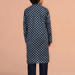KISAH Boys Ethnic Motifs Printed Regular Kurta with Trousers image 5