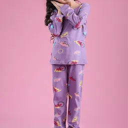 Bloem Girls Printed Pure Cotton Night suit-image-7