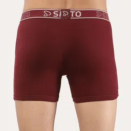 Sporto by Macho Men Pack Of 2 Combed Cotton Mid-Rise Long Trunks image 5