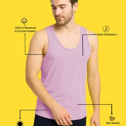 Friskers Men Moisture Absorption Gym Innerwear Vest image 2