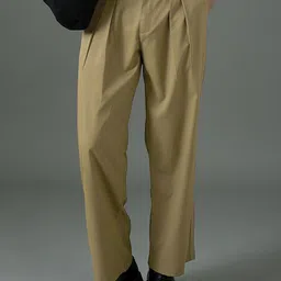 MASCLN SASSAFRAS Men High-Rise Pleated Trousers image 3