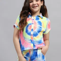 Monte Carlo Girls Printed Shirt with Shorts-image-14