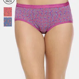 Red Rose Women Pack of 3 Assorted Hipster Briefs Khushi-4XL image 1