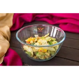 Femora Borosilicate Glass Microwave Safe Mixing Bowl (700 ml) - Set of 1 image 1