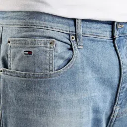 Tommy Hilfiger Blue Cotton Slim Fit Jeans image 5