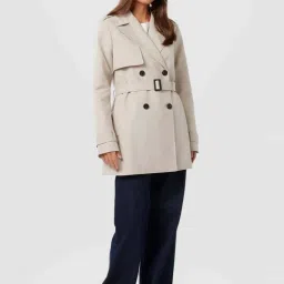 Forever New Rhea Water Resistant Mid Length Trench Coat image 1