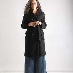 Vero Moda Black Polyester - Recycled Relaxed Fit Coat image 1