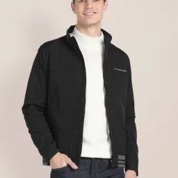 U.S. Polo Assn. Cool Black Regular Fit Wind Cheater image 1