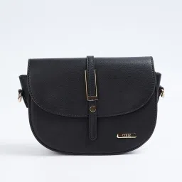 Code by Lifestyle Black Embellished Sling Handbag image 1