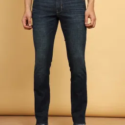 Wrangler Skanders Dark Blue Slim Fit Low Rise Jeans image 1