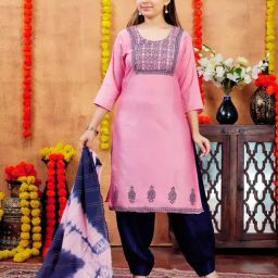 Aarika Girls Pink Printed Kurti-picture-43