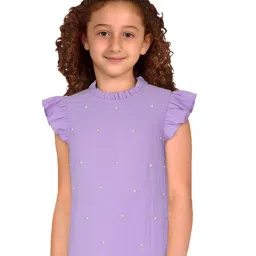 Allen Solly Junior Lilac Embellished Top image 1