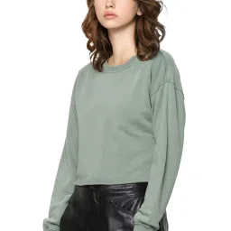Only Green Cotton Sweatshirt image 1
