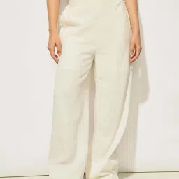 Only White Solid Trousers image 1