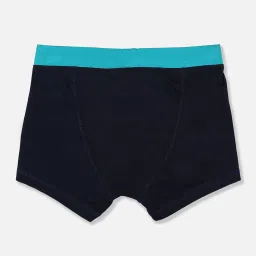 U.S. Polo Assn. Kids Navy & Yellow Solid Trunks (Pack of 2) image 2