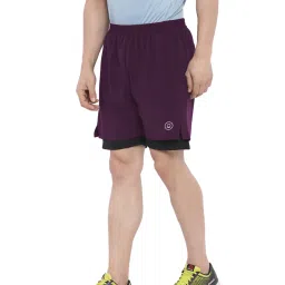 Chkokko Wine Regular Fit Sports Shorts image 3