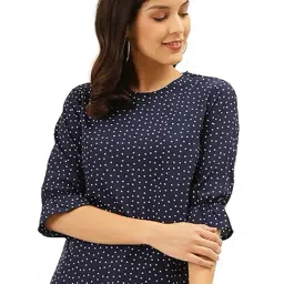 Style Quotient Navy & White Printed Top-picture-13