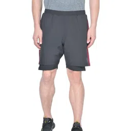 Chkokko Dark Grey Regular Fit Sports Shorts image 1