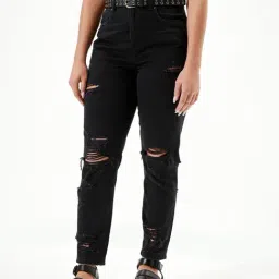 American Eagle Outfitters Black Lightly Washed Jeans-image-25