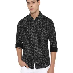 Forever 21 Black Cotton Regular Fit Printed Shirt-picture-22
