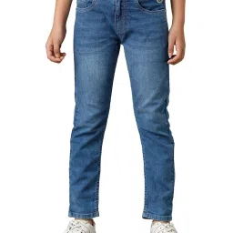 Under Fourteen Only Kids Blue Solid Jeans image 1