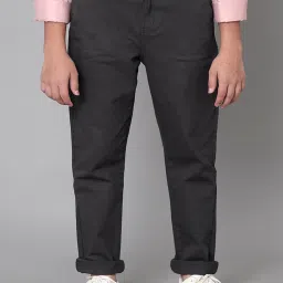 Under Fourteen Only Kids Grey Solid Jeans image 1