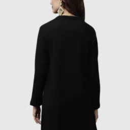 Cayman Black Self Design Long Shrug image 2