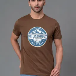 Red Tape Brown Regular Fit Graphic Print Cotton Crew T-Shirt-picture-17