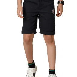 Under Fourteen Only Kids Navy Solid Shorts image 1