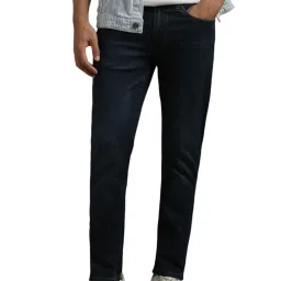 Louis Philippe Navy Slim Fit Jeans image 1