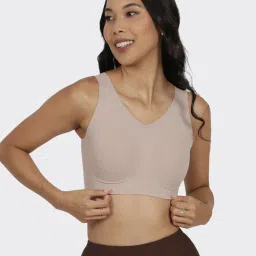 Blissclub Beige Blended Regular Fit Bra Bra Sets image 1