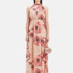 Kazo Red Floral Print Maxi Dress image 1