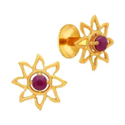 Malabar Gold and Diamonds 22K (916) BIS Hallmark Yellow Gold Earring for Women-picture-25