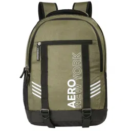 Aeropostale Leighton Olive Green Polyester Printed Backpack - 18 Ltrs image 1